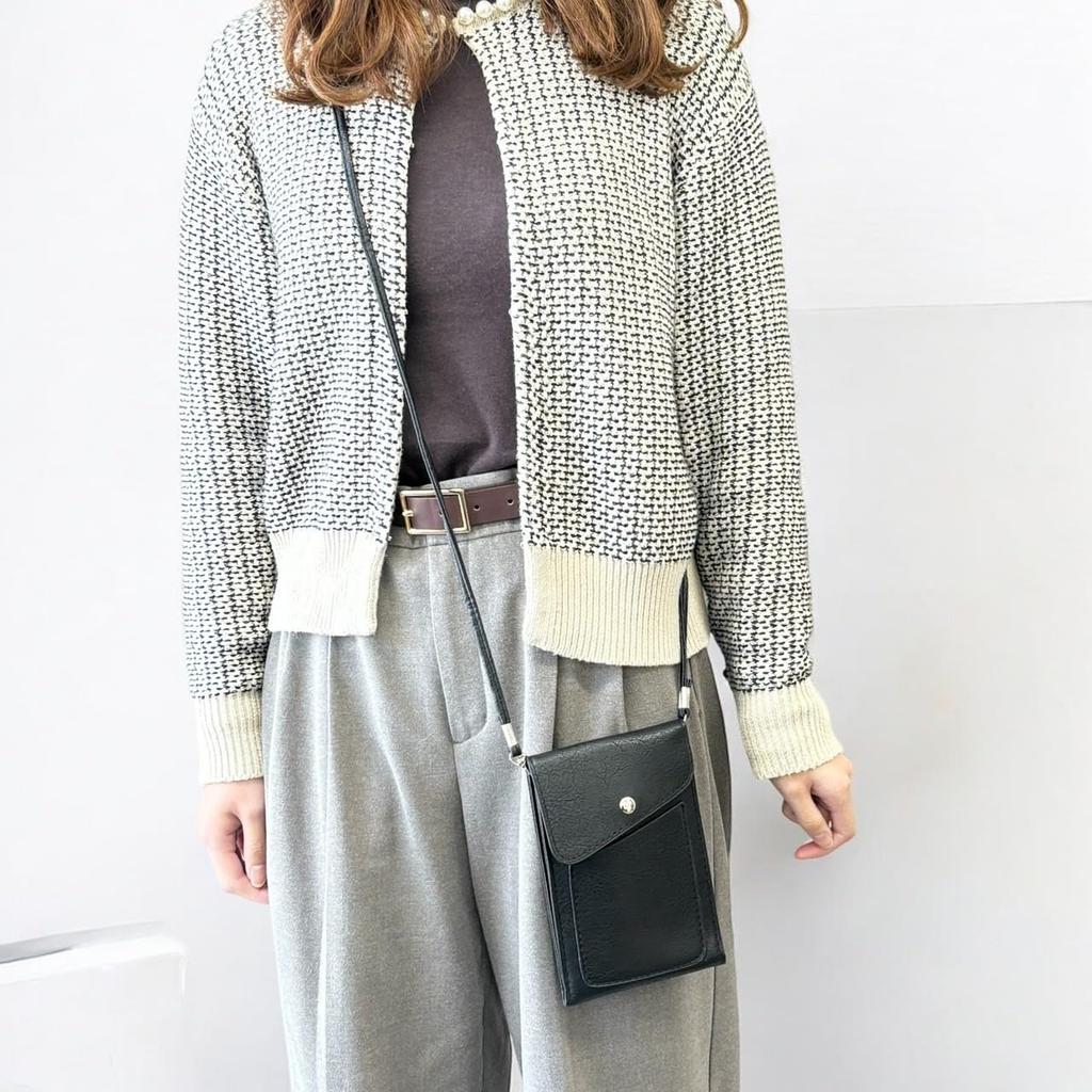 [mauve] Women's Flap Design Smartphone Shoulder Bag, Hands-Free, with Compartments, Adjustable Length, Lightweight, Casual, Small Mini Bag (MPink)