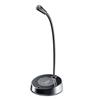 MK08 3.5mm Desk Microphone Plug  Play Professional 360 Degree Omnidirectional Microphone Desktop Condenser Mic for Recording Living Gaming