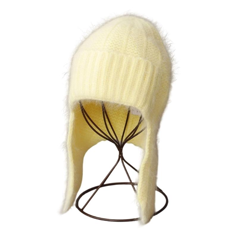 Soft Plush Ear Protections Faux Furs Cold Weather Cap Windproof Earmuffs Unisex Design Winter Earflap Hat Soft Knit Cap