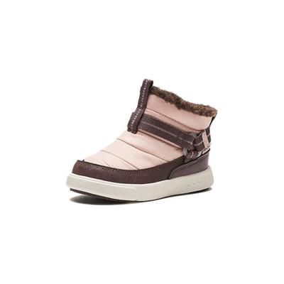 Kids Round Toe Slip-On Shock Absorbing Wear-Resistant High-Top Walking Shoes Baby Shoes Pink Purple A322340066-2