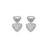 Earrings - LUXENTER - Haju - 925 Sterling Silver - Brilliant Cubic Zirconia - Rhodium Finish