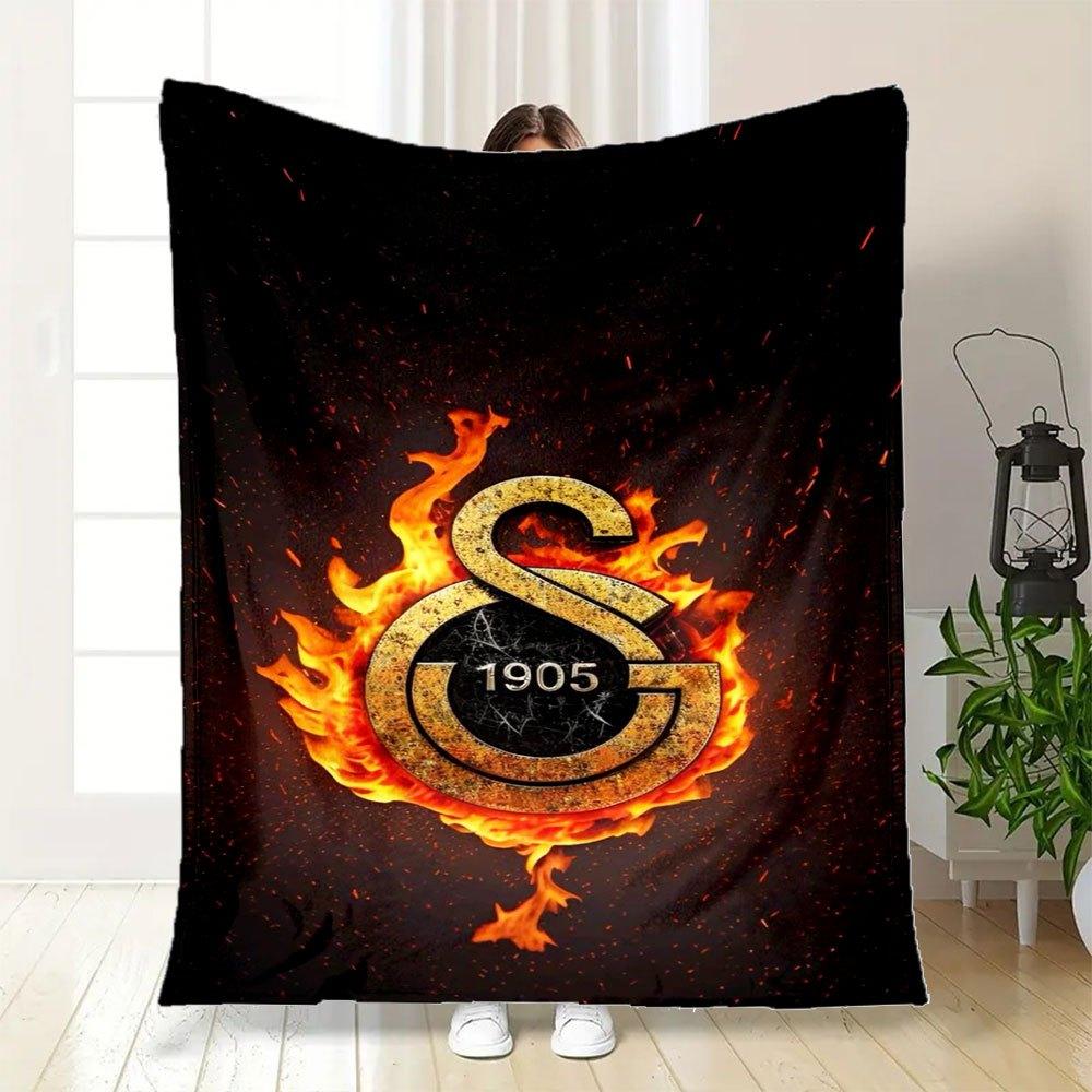 "Flaming '1905' Logo Wall Art Decor"Blanket Flannel Throw Blanket for Sofa, Bed, Travel, Camping, Office, Couch, Chair, And Bed Gift for Chr