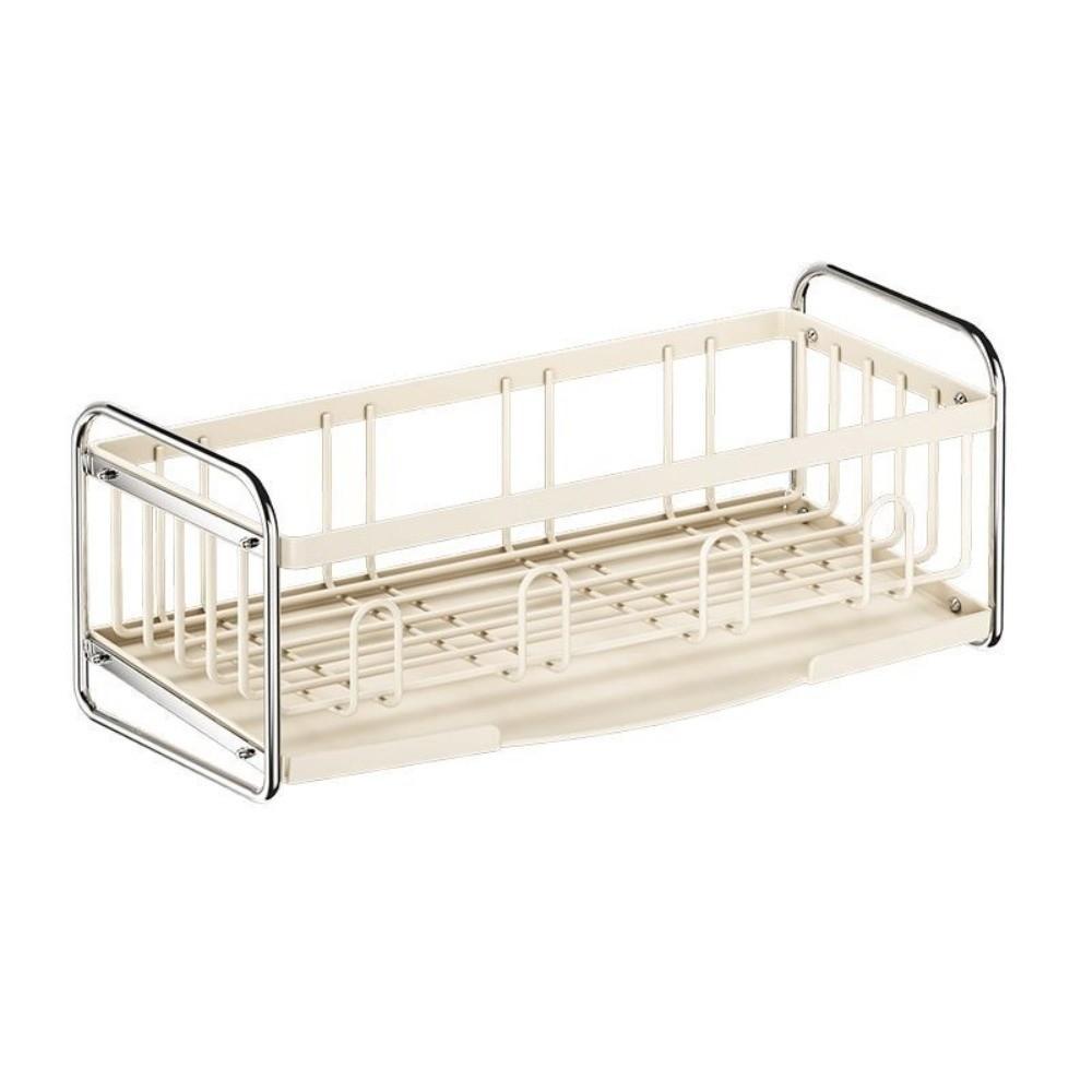 Carbon Steel Dish Drying Rack Rustproof Kitchen Sink Rack Utensil Draine  Sink Side