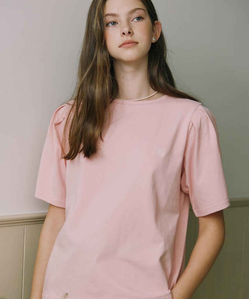 NONLOCAL Volume Sleeve Logo T-Shirt - Pink