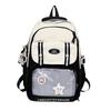 Schoolbag, Hand-held Tutorial Bag, Korean Version of Instagram, Large-capacity, College-style, Color-blocking Middle School Backpack