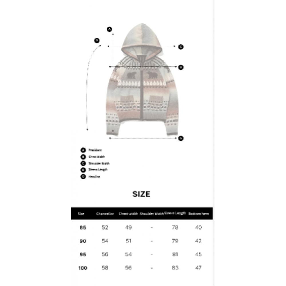 Gradient Nordic Cardigan  Blue 