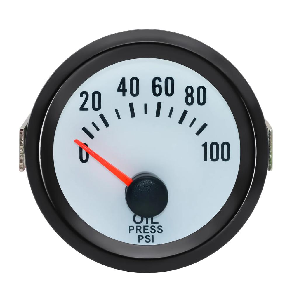 52mm 12V Car Water Temp Gauge Turbo Boost Meter Oil Press Gauge Voltage Indicator Pointer For 12V Car Vehicle Auto Accessories