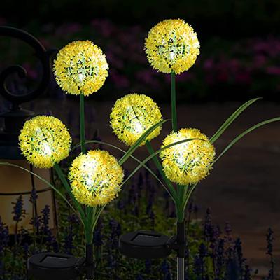 Led Solar Lichter 3-kopf Simulation Löwenzahn Dekoration Lampe Für Outdoor Rasen Balkon Terrasse Hof