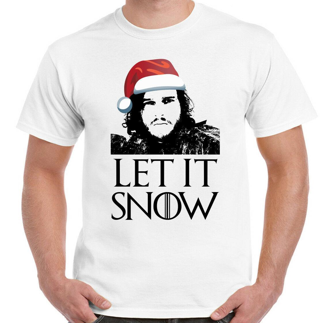 Let It Snow Christmas T-Shirt Edition Mens Funny Game Of Thrones Secret Santa M