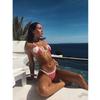 Women Swimsuits Push Up Micro Bikini Set Love Printed Swimwear Bathing Brazilian Biquini