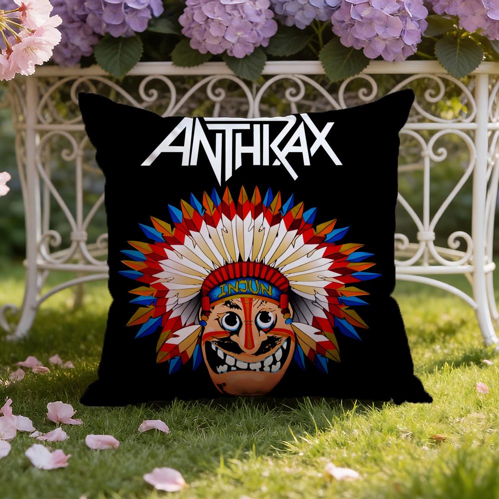 A-Anthrax Band Cushion Cover Home & Car Dual-Scene Pillow Cover: Reversible for Premium Comfort