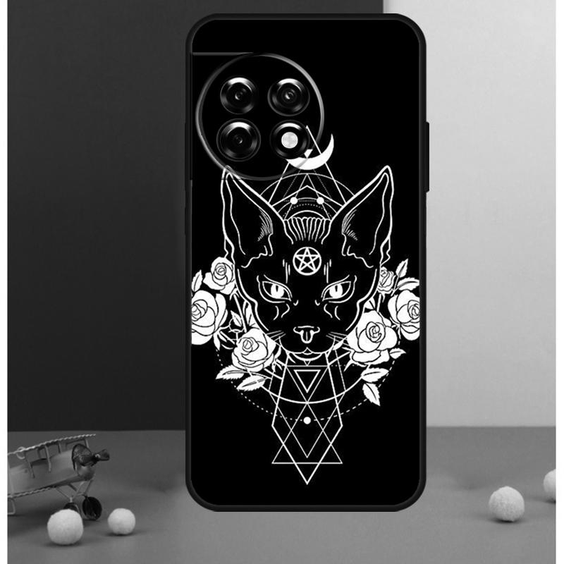 Witches Cat Moon Cover For OnePlus Nord 4 CE 2 3 Lite N20 N30 9 10 Pro 8T 9RT 10T 11 OnePlus 12 13 R Case