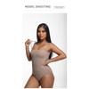 Solid Color Seamless Strappy One Piece Tummy Control Body Shaper For Women