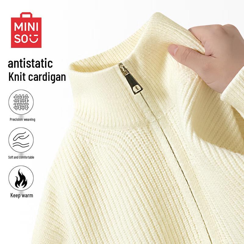 MINISO Double Zipper Knit Sweater 3XL