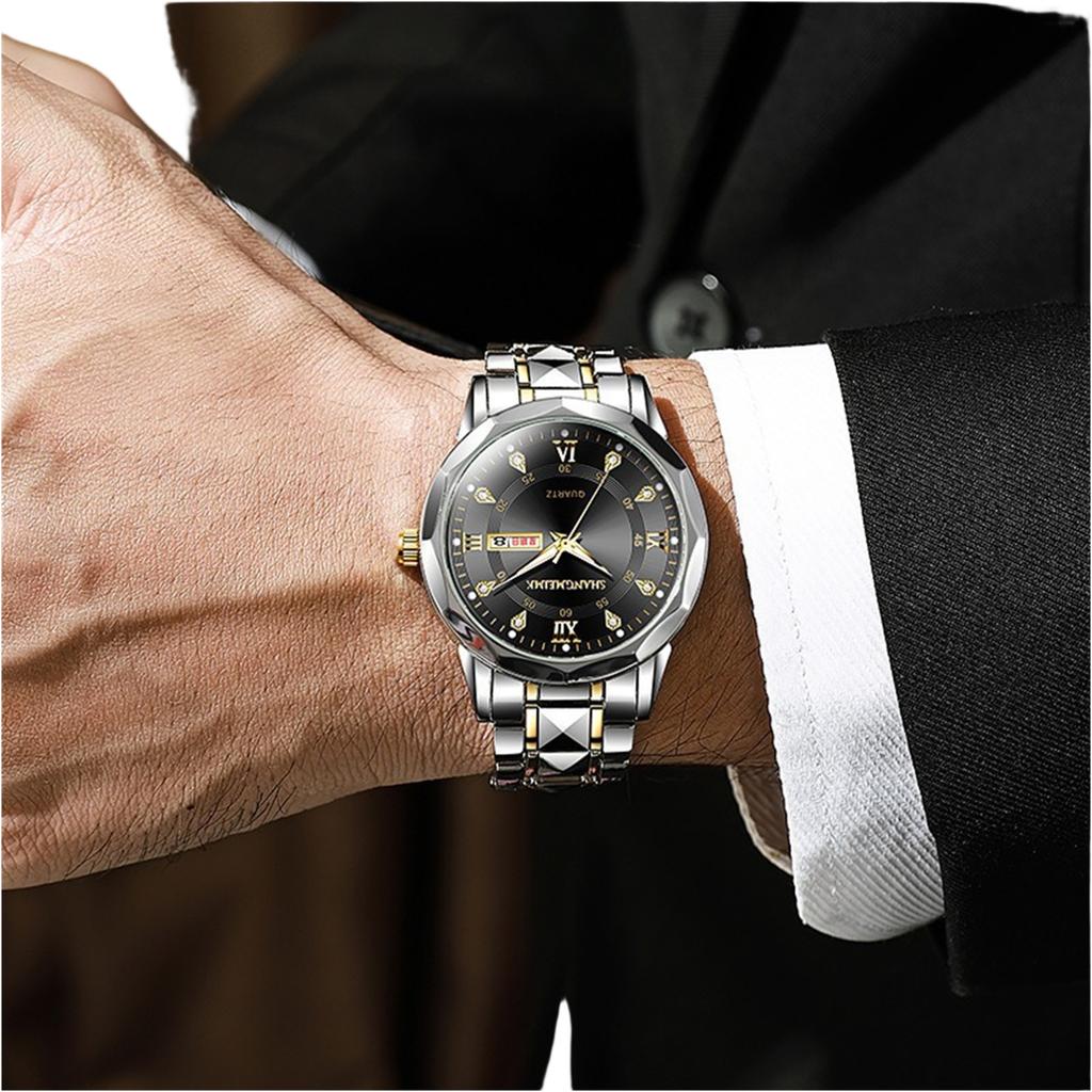 Men's Waterproof Luminous Running Alarm Clock Watch