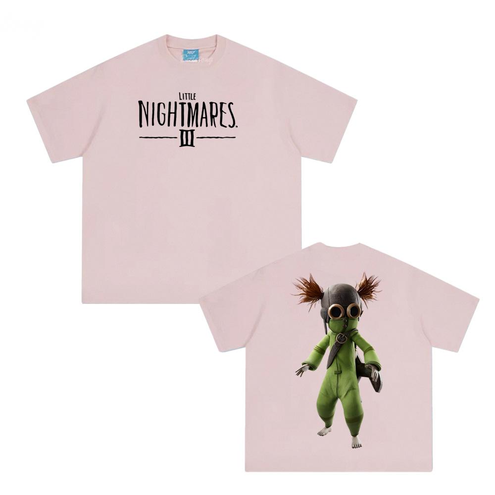 Little Nightmares 3 Alone T Shirt Game Print Tshirt 100% Cotton Tee-shirt Summer Anime Print Tshirt Manga Short Sleeve Top