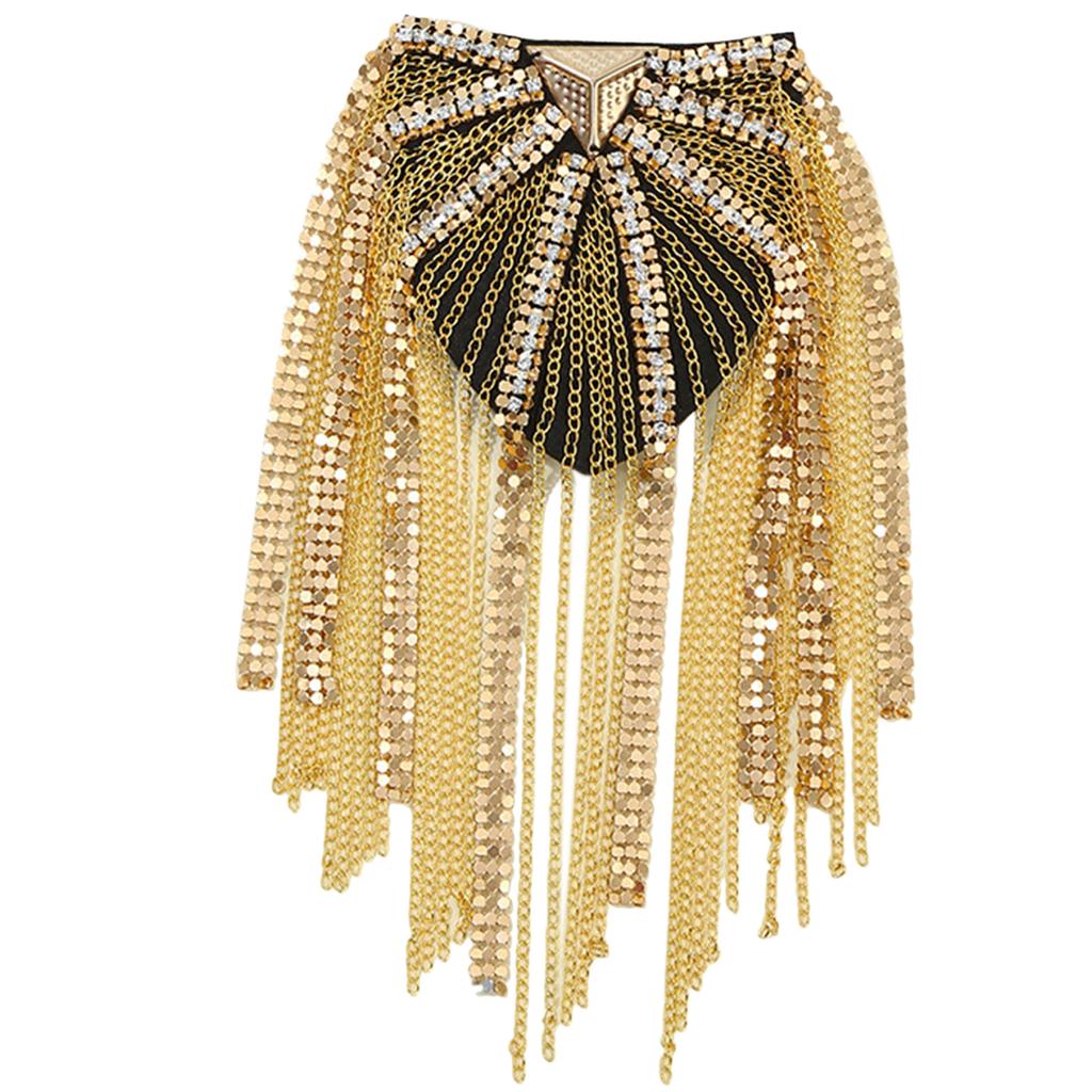 Glistening Tassel Epaulet with Fringe Metal Shoulder Cloth Alloy for Men /Women Gift for Suits Evning Dress Women Gift