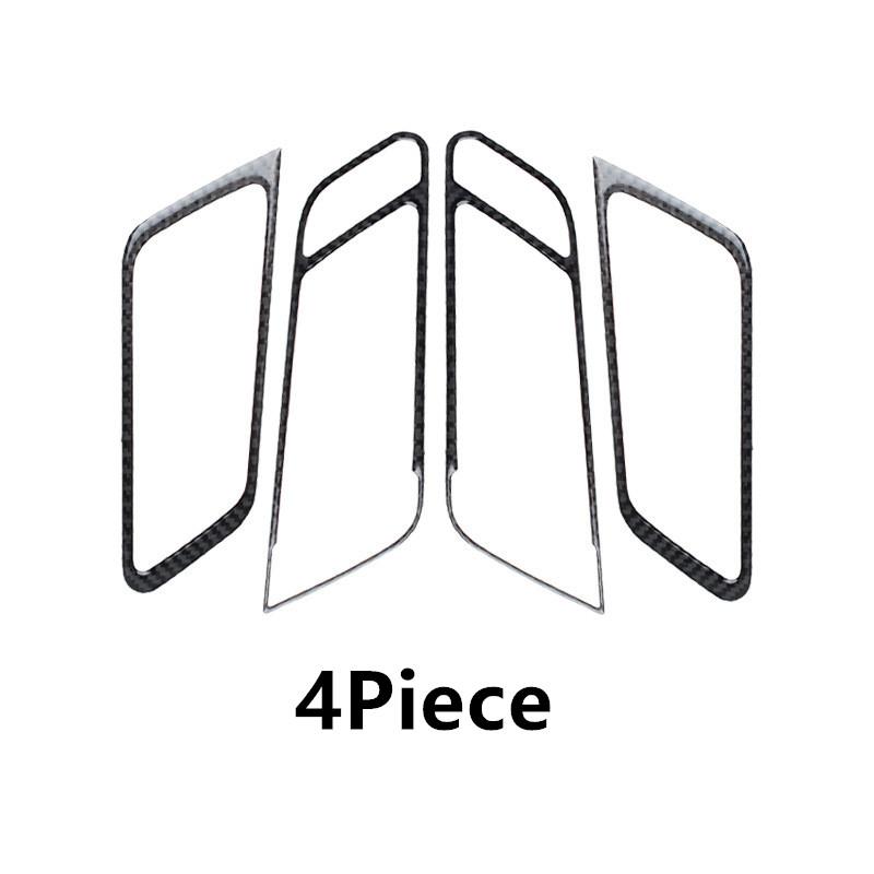 

Для Porsche Macan, Стайлинг автомобиля, углеродное волокно, дверная ручка автомобиля, декоративные наклейки, украшение интерьера автомобиля, авто 4 Piece