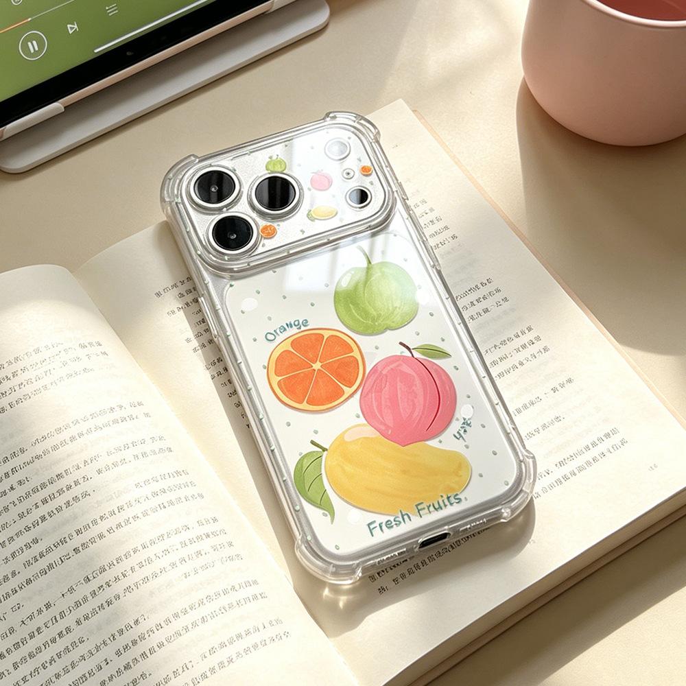Fresh fruit is suitable for vivo Xiaomi iPhone11/11Pro transparent 11PM mobile phone niche oppo airbag women