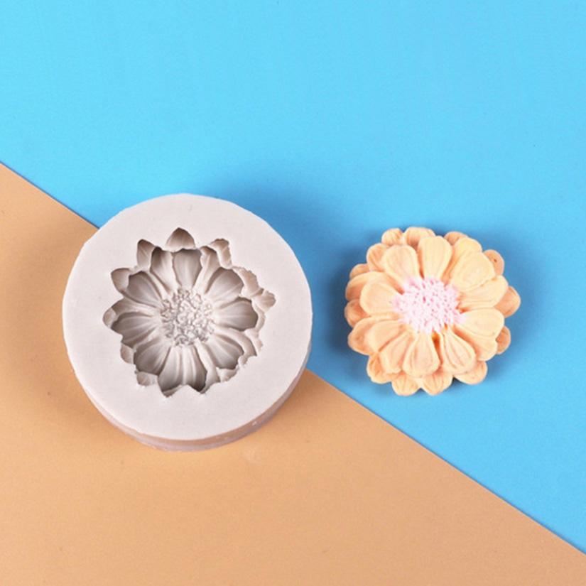 Daisy Wild Chrysanthemum Rose Flower Silicone Mold Sugarcraft Chocolate Cupcake Baking Mold Fondant Cake Decorating Tools