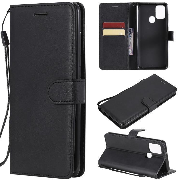 

For Samsung Galaxy A21s Solid Color Horizontal Flip Protective Leather Case with Holder & Card Slots & Wallet & Photo Frame & Lanyard(Red) For Samsung Galaxy A21s чорний