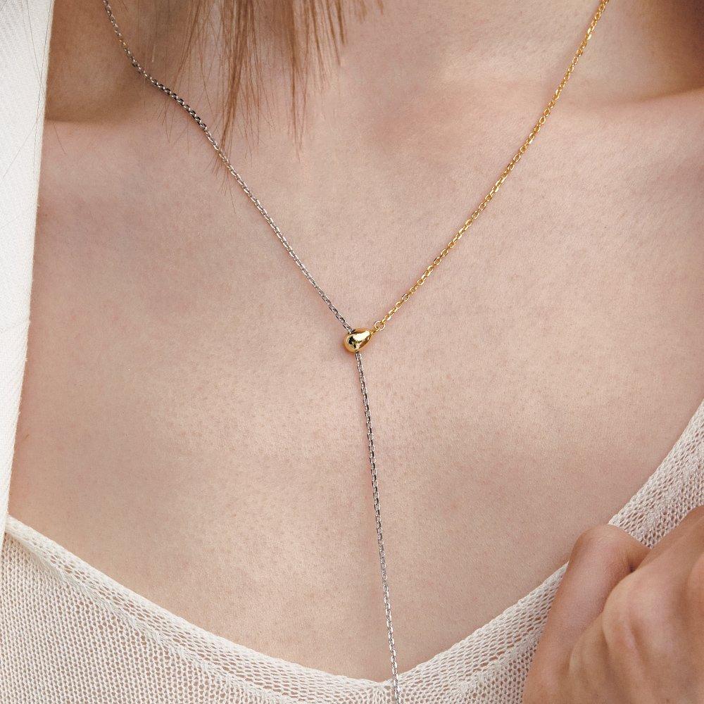 Subni Silver (C) Y-shaped Necklace