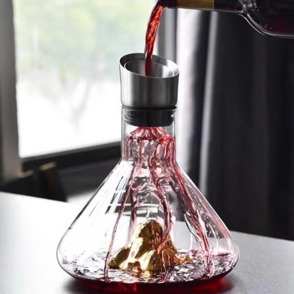 1500ml Wine Aerator Mountain Shaped Wine Aerating Pourer Iceberg Wine Decanter  Party