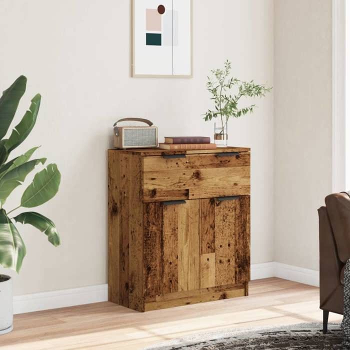 VidaXL Buffet vieux bois 60x30x70 cm bois d'ingénierie 856838