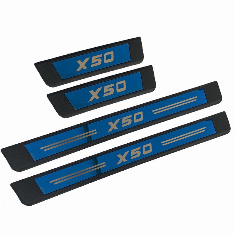 Universal X50 Plastic Car Door Sill Protector Anti-Scratch Sticker & Bumper Strip