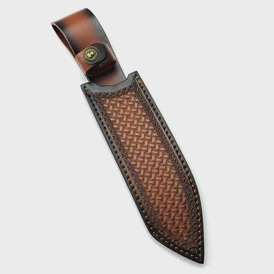 Top Layer Cowhide Leather Knife Sheath for Outdoor Small Straight Knives