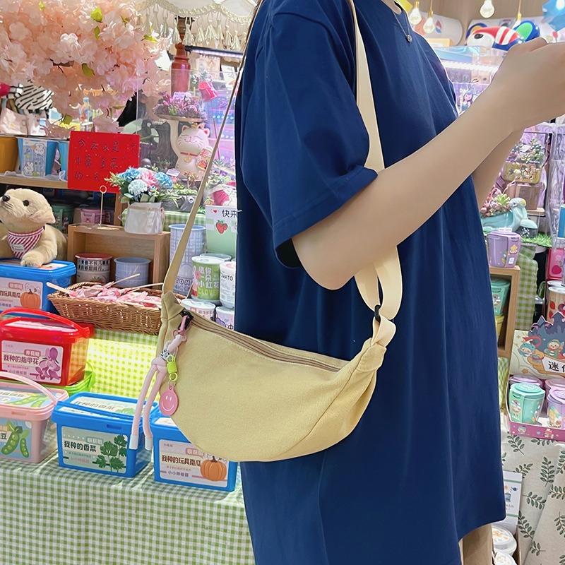 Nová šikmá kabelka přes rameno ve tvaru knedlíku, trendy dívčí ledvinka, cross-leisure studentská taška