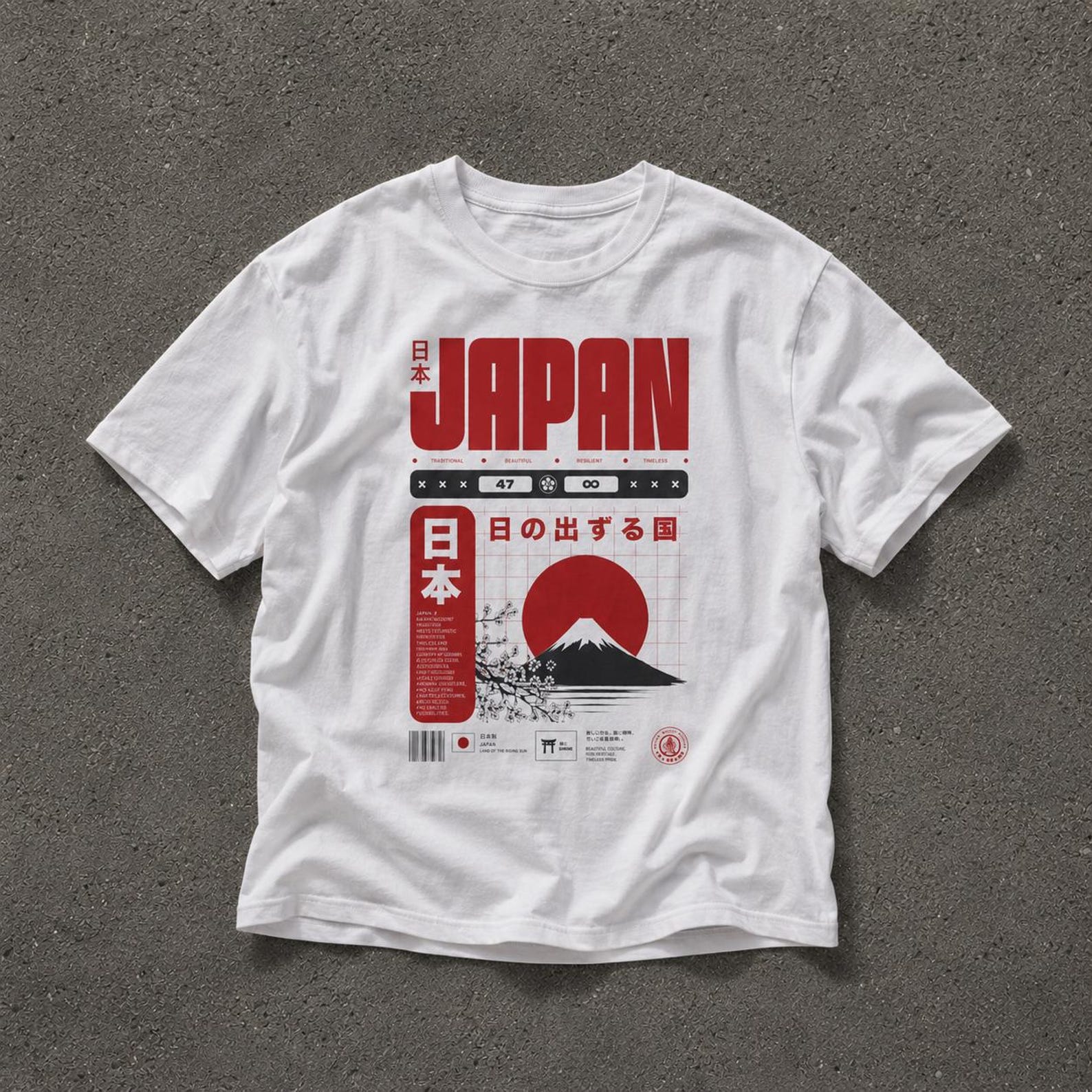 Vintage Mount Fuji Japan T-Shirt | Tokyo Streetwear, Japanese Graphic Tee M