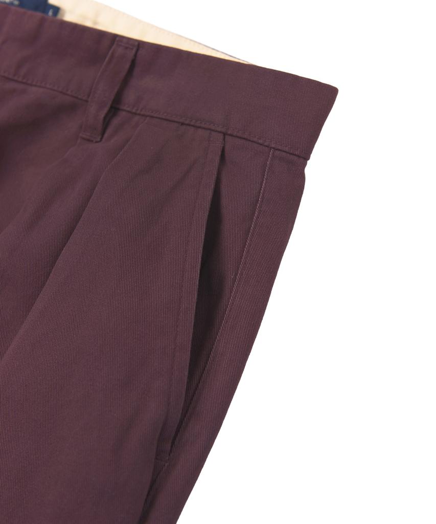 YALE Premium Vintage Two-Tuck Wide Chino Pants_Purple