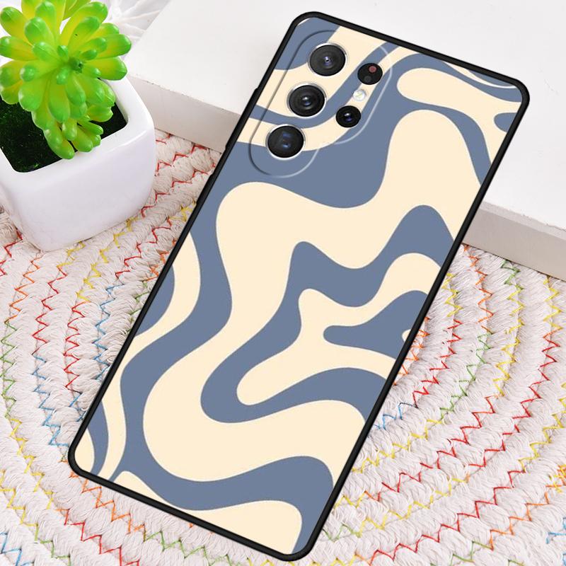 Liquid Swirl Abstract Beige Sage Green soft Phone Case For Samsung Galaxy note 10 pro S26 S25 S24 S23 S22 S21 Plus Ultra Cover