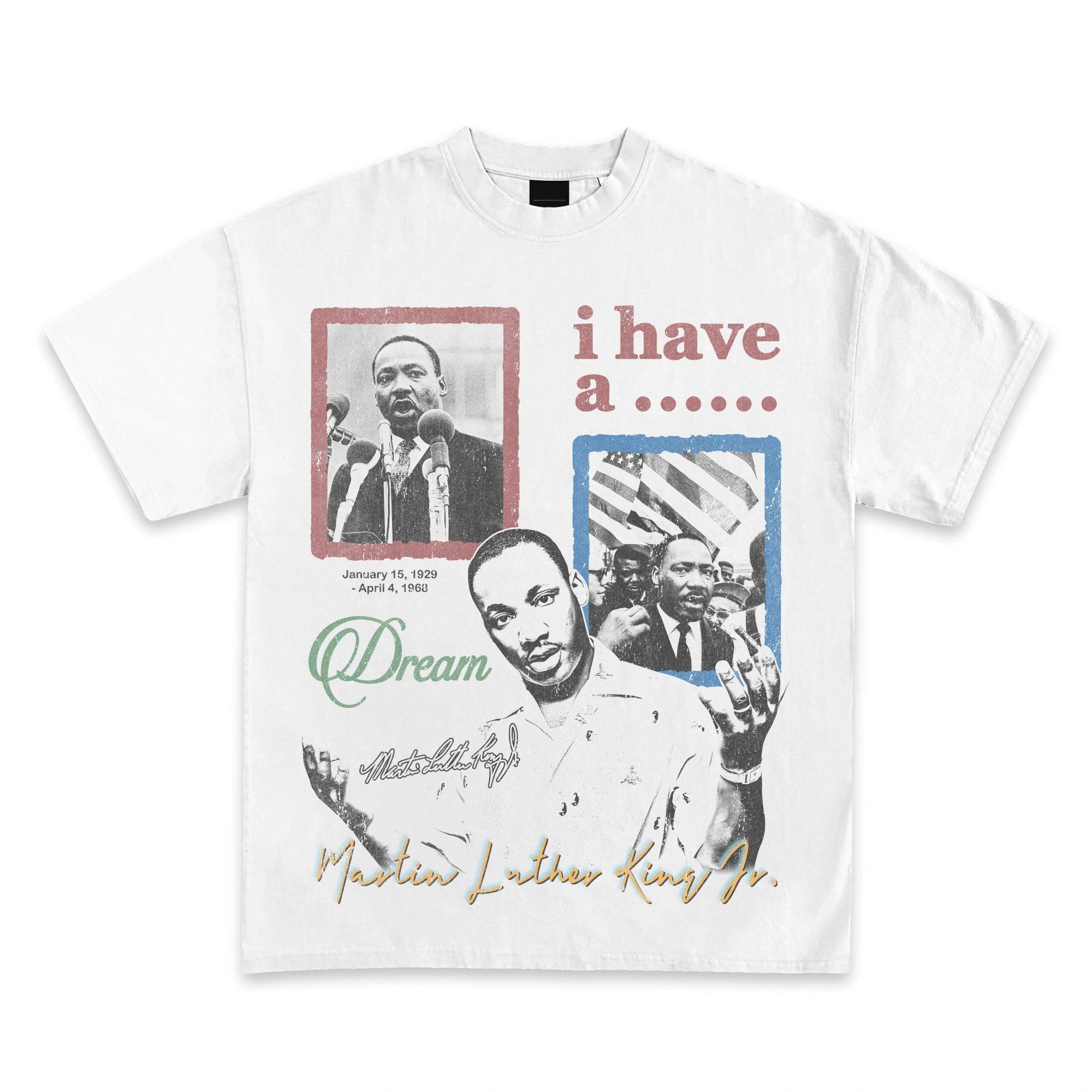 

Martin Luther King Jr I Have a Dream Graphic Unisex T Shirt Unisex Cotton Short Sleeve Y2k Oversized Vintage Tee Women Popular Top M