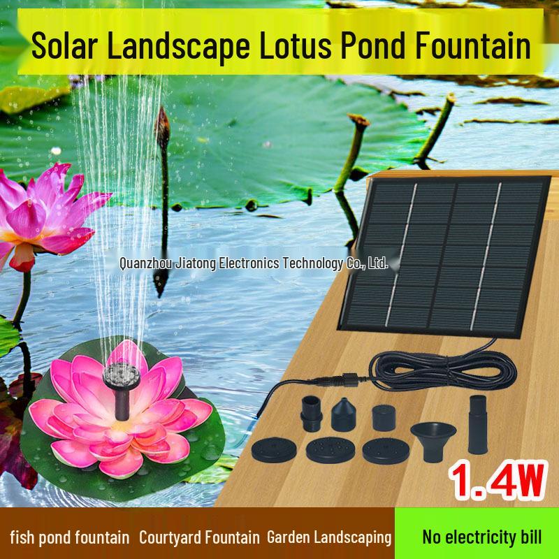 E-Commerce 1,4W Solarbrunnenpumpe Harz-Zubehör, 300G