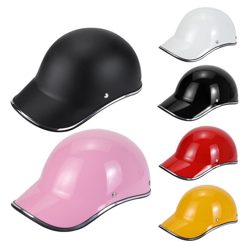 Fashion Vintage Baseball Cap Ultralight Helmet Motorcycle Accessories Bicycle Scooter Open Face Half Helmet Men Women