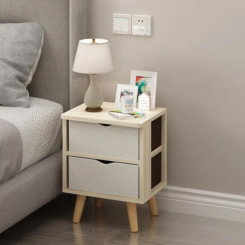 Bedside Table Simple Modern Bedside Storage Cabinet Simple Bedroom Bedside Small Cabinet Economical Cross-border