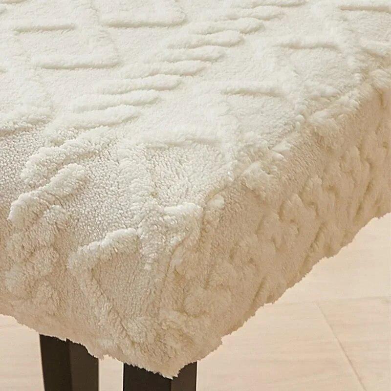 Nordic zagęszczony pokrowiec na krzesło żakardowe pokrycie siedzenia wysoka elastyczność ochraniacz na krzesło pokrowiec na krzesło do jadalni wesele bankiet Party