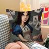 Game AAlice Madness Returns Pillow Gift Home Office Decoration Bedroom Sofa Car Cushion Cover Case X