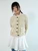 Nefnef Ribbon Wool Cable Cardigan_Ivory