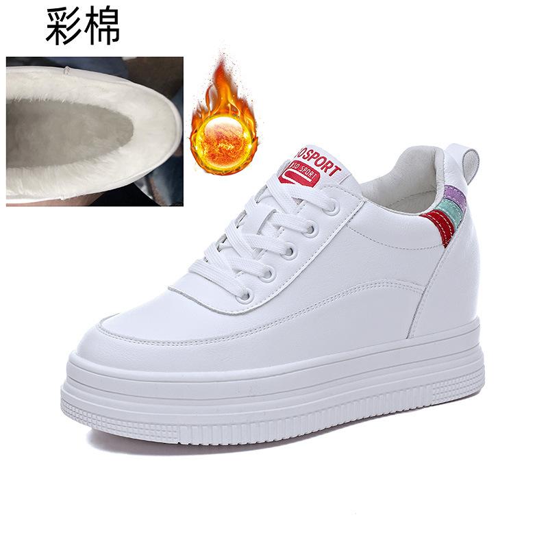 

Трендовая обувь для женщин с увеличением внутренней высоты, сетчатая обувь, новая обувь на платформе-маффин, повседневная обувь 40