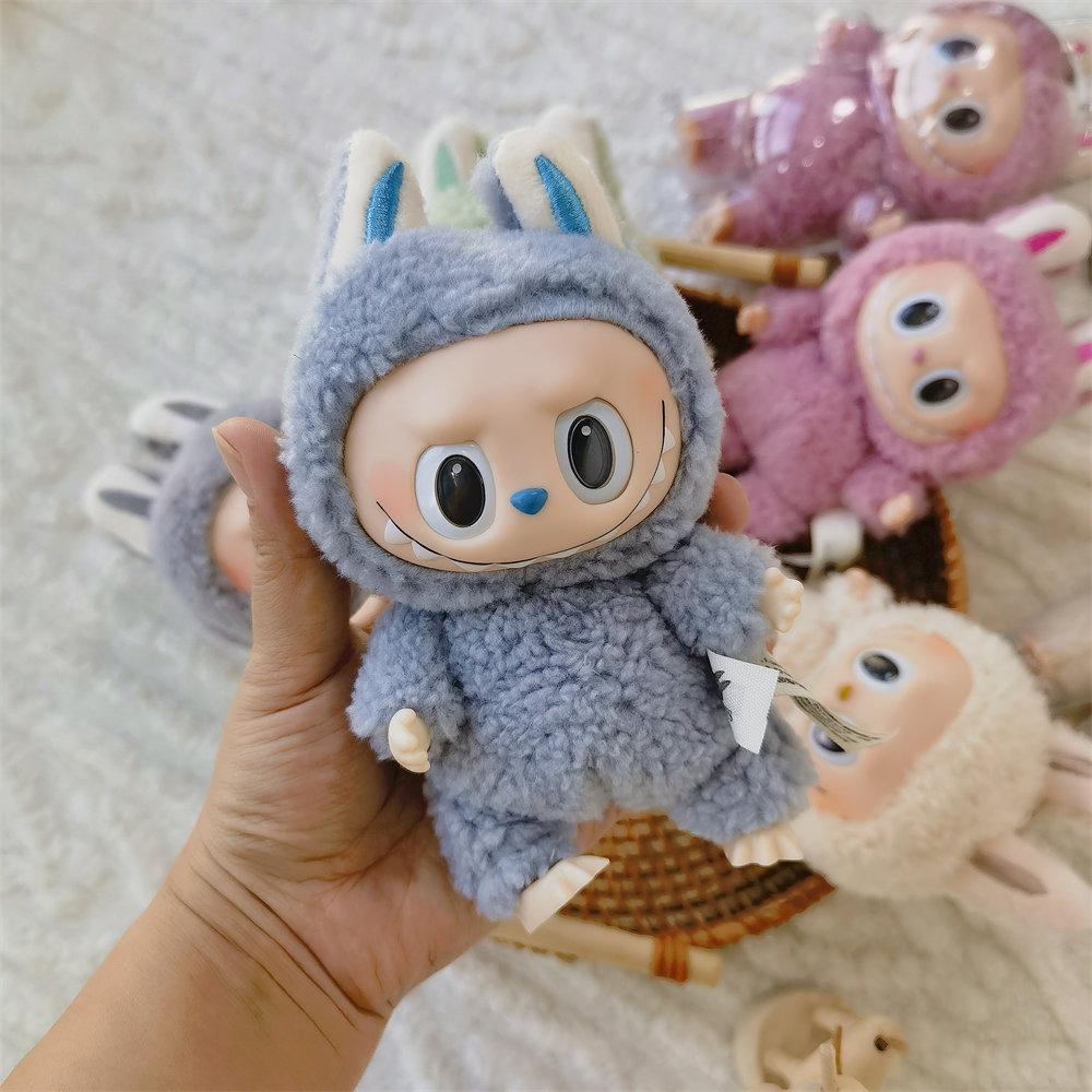 Adorno de peluche para coche Figura de anime bubu 2.0 Monstruo Vinilo Caja Ciega Serie Latido Macaron Muñeca Regalo para niños Juguete de cumpleaños Adorno para salida de aire