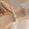 Rose Pearl Flower Beaded Bracelet - Summer Gift for Her