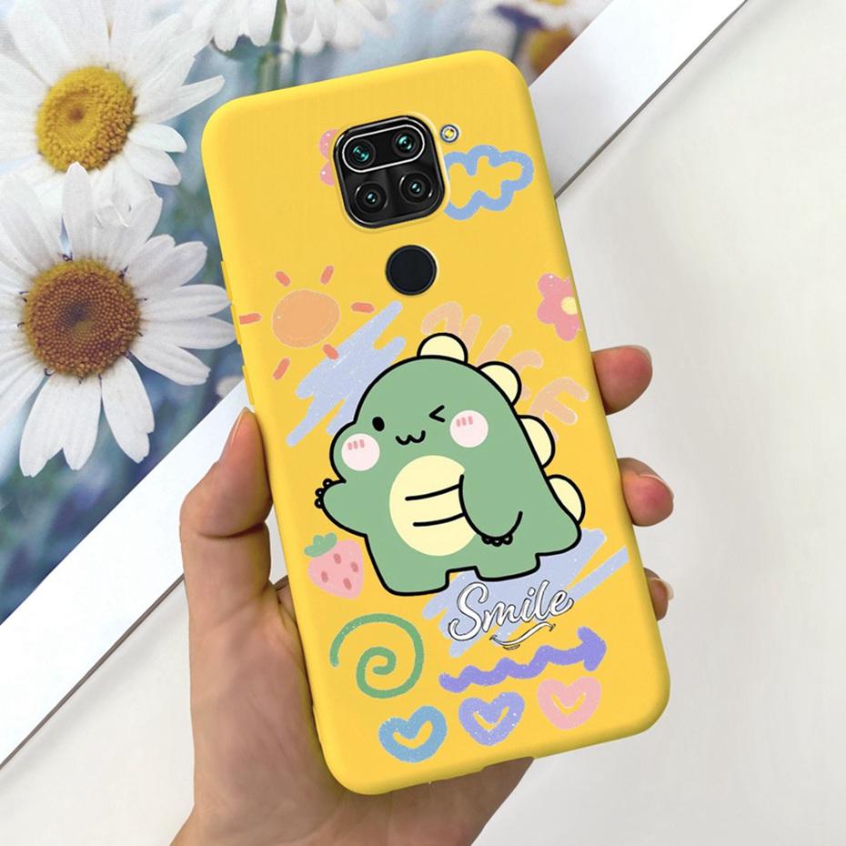 For Xiaomi Redmi Note 9 9s 9 Pro Max Cute Animals Cartoon Phone Case For Redmi Note9 9s 9Pro Candy Color Soft Silicon Back Cover