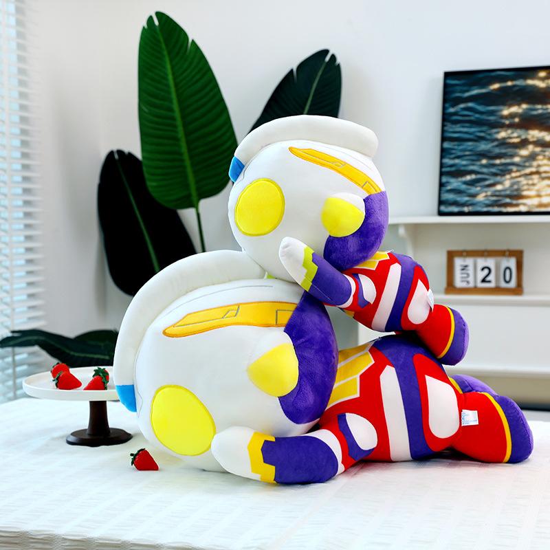New Ultraman Tiga Doll Flying Ultraman Plush Toy Cartoon Doll Throw Pillow Gift
