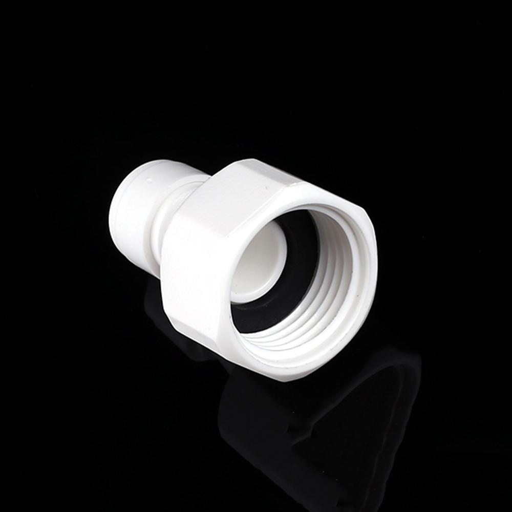 Fit 1/4" 6.35mm OD Tube X 1/2" BSP Female POM Quick Fitting Connector For Aquarium RO Water Filter Reverse Osmosis System