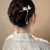 Hair Clasp Sticks with Flower Pendant Stable Grips Bridal Hair Jewelry Accessories for Women Girls and Hairdressing Salon