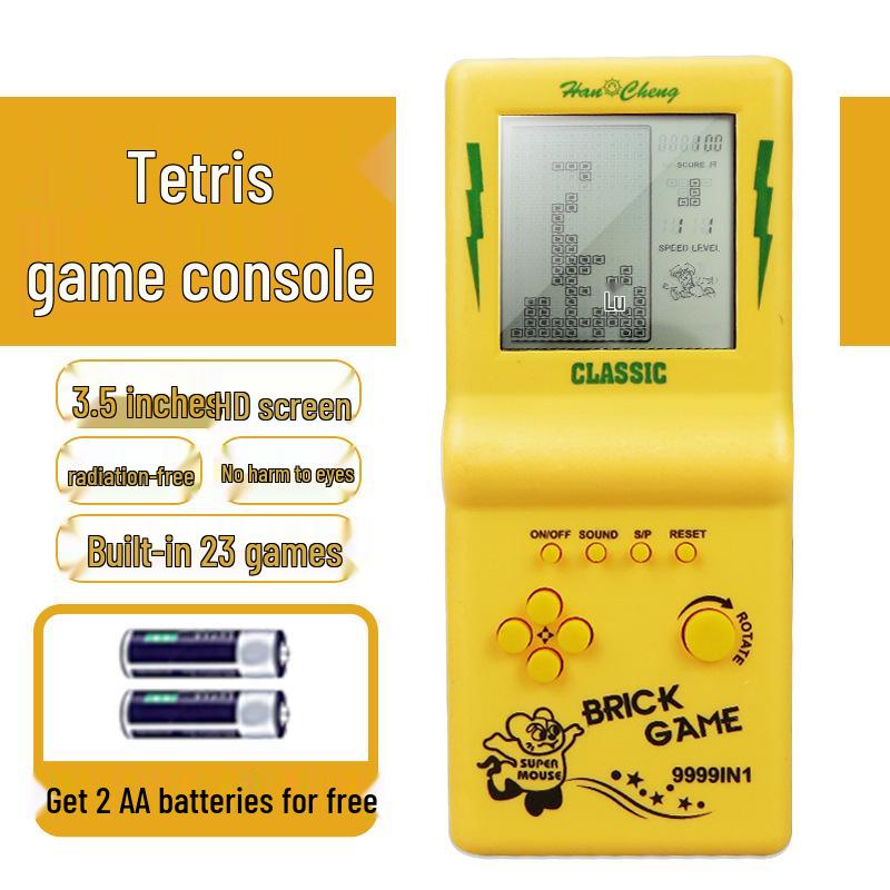 Classic Nostalgic Tetris Game Console for Children - Educational Retro Handheld Toy Gift