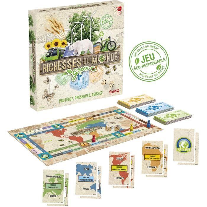 LANSAY - RICHESSES DU MONDE GREEN - Jeu de société - 2 à 6 joueurs - Dès 8 ans